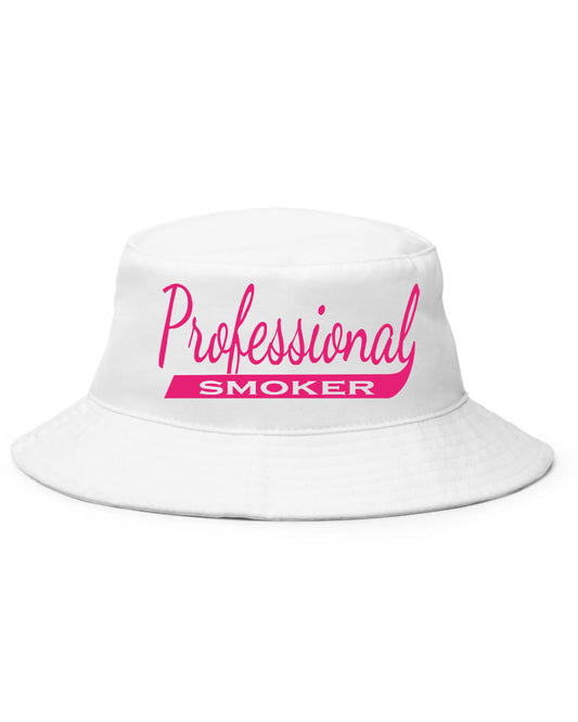 Professional Smoker Bucket Hat White/Pink