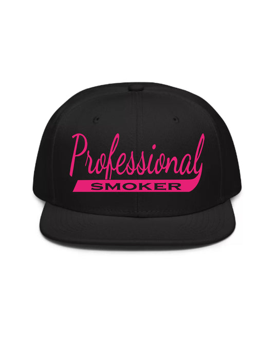 Professional Smoker SnapBack Hat Black/Pink