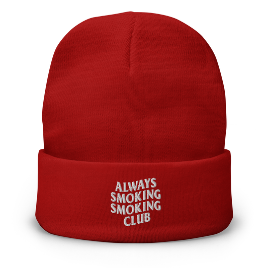 Always Smoking Smoking Club Beanie Red/White